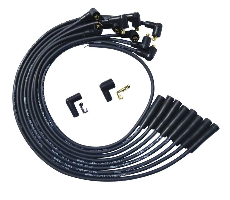 MOROSO 51041 Ultra Plug Wire Set BBC Over V/C Black