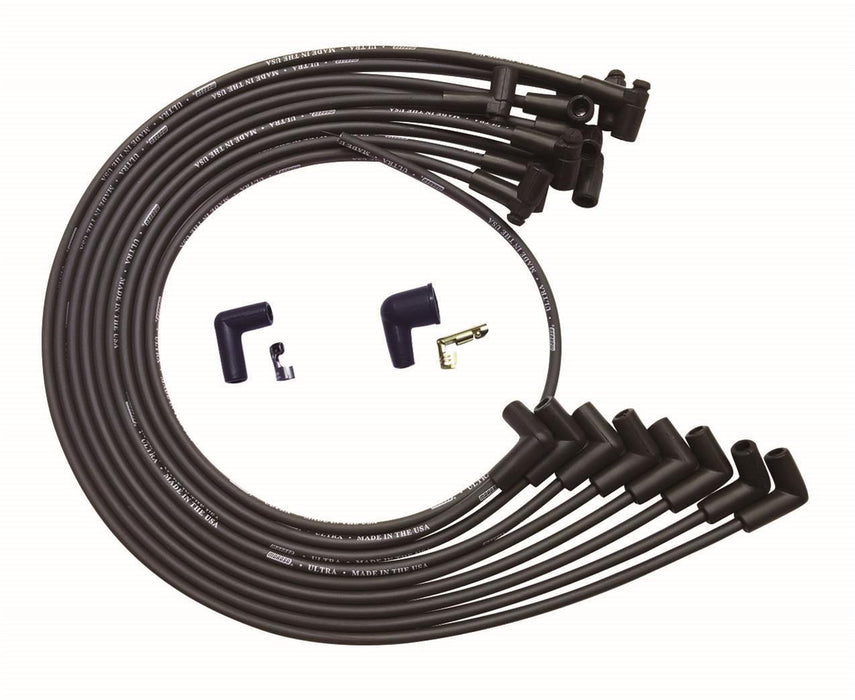 MOROSO 51043 Ultra Plug Wire Set BBC Under V/C Black