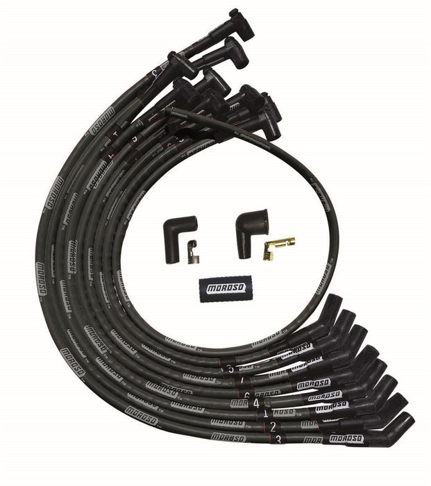 MOROSO 51527 Ultra Plug Wire Set SBC Over V/C Black