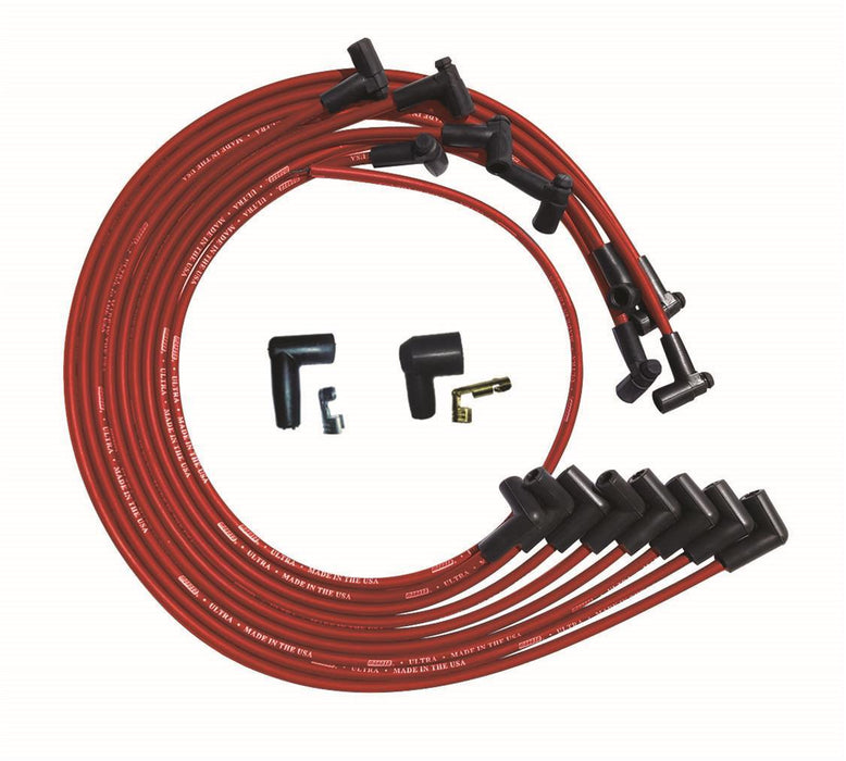 MOROSO 52028 Ultra Plug Wire Set SBC Under V/C Red