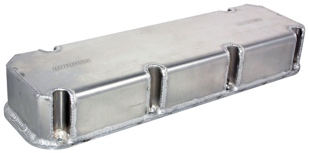 MOROSO 68349 BBF Billet Rail Valve Covers - 3.5in Tall