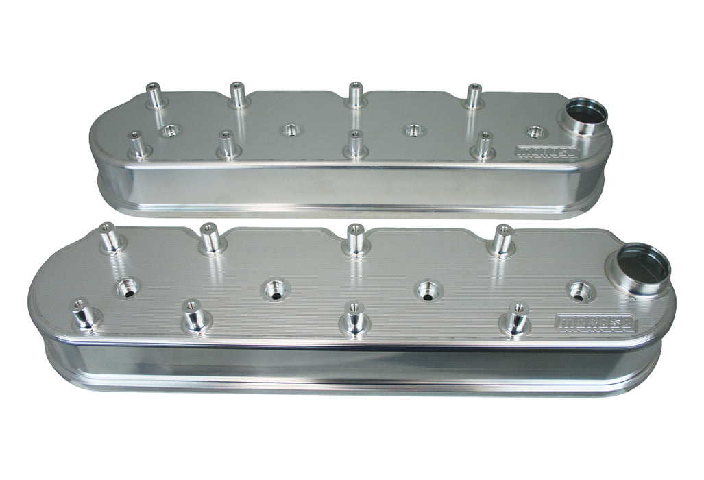 MOROSO 68493 GM LS Billet Alm Valve Cover Set 2.5in Tall