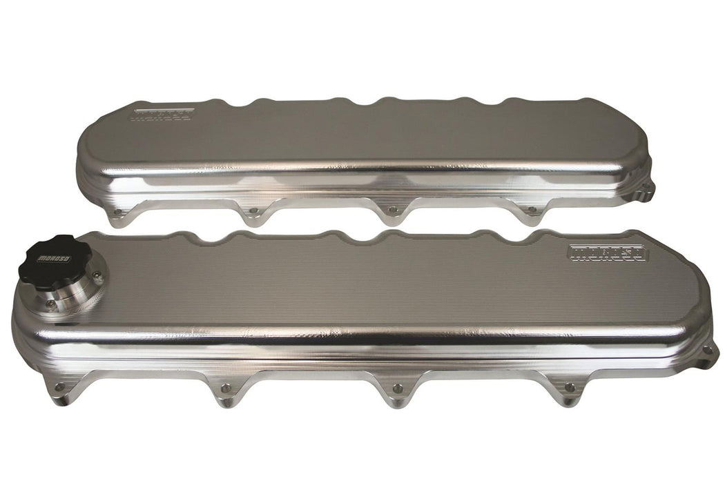 MOROSO 68495 GM LT1/LT4 Billet Valve Cover Set w/Oil Fill