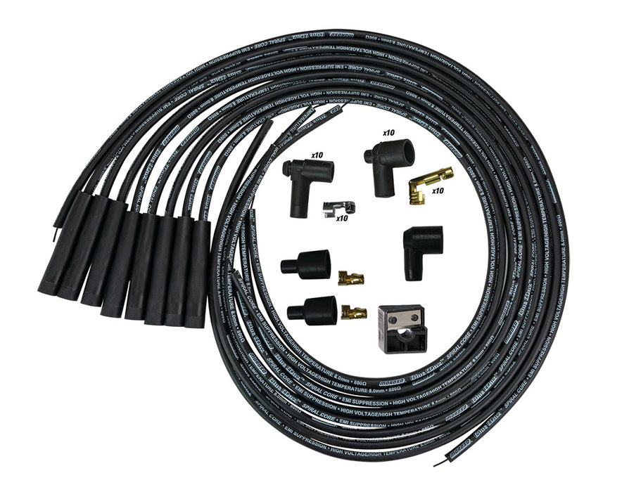MOROSO 73232 Blue Max Ignition Wire Set - Black