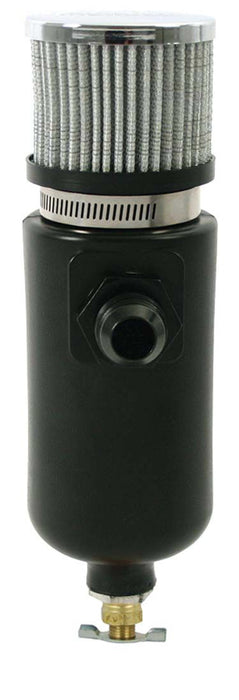 MOROSO 85402 Breather Tank 1qt w/10an Fitting - Poly - Black