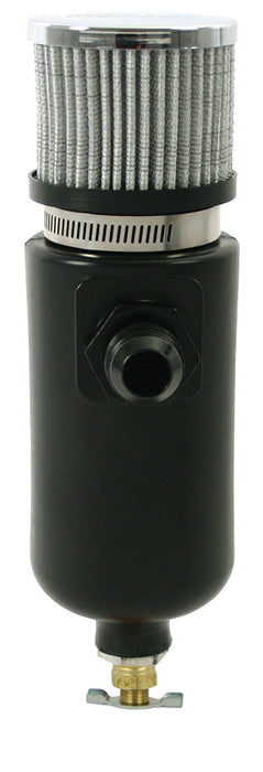 MOROSO 85406 1qt Breather Tank w/6an Inlet Black Polyethylene