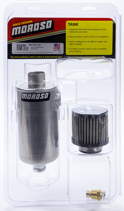 MOROSO 85464 Breather Tank - Dry Sump Rear End Bar Mount Style