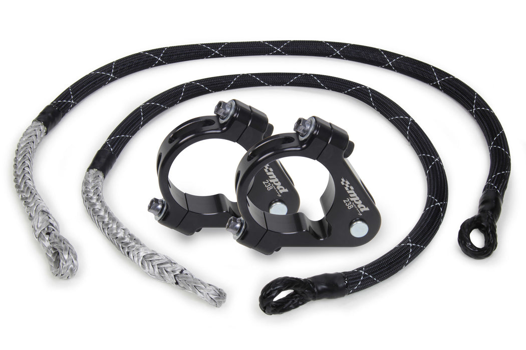 MPD RACING 10501 Axle Tether Pair With 2.38in Clamps