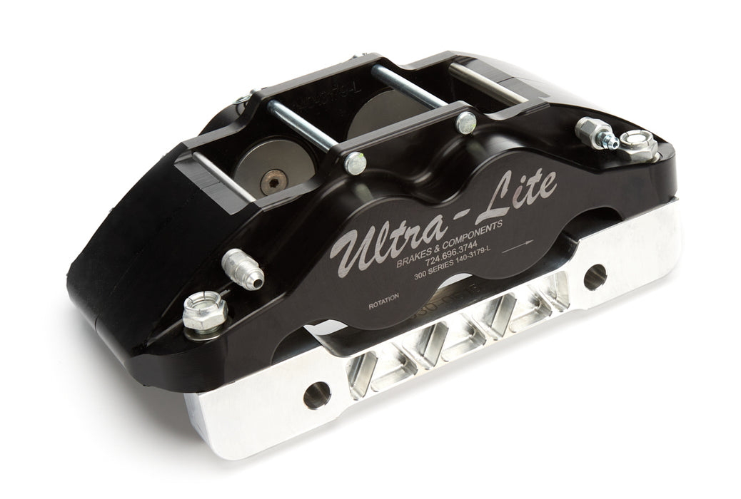 MPD RACING 17100 Brake Caliper Radial Mnt Black Alum Left Side