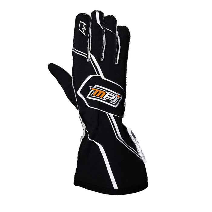 MPI USA MPI-GL-B-S MPI Racing Gloves SFI 3.3/5 Black Small
