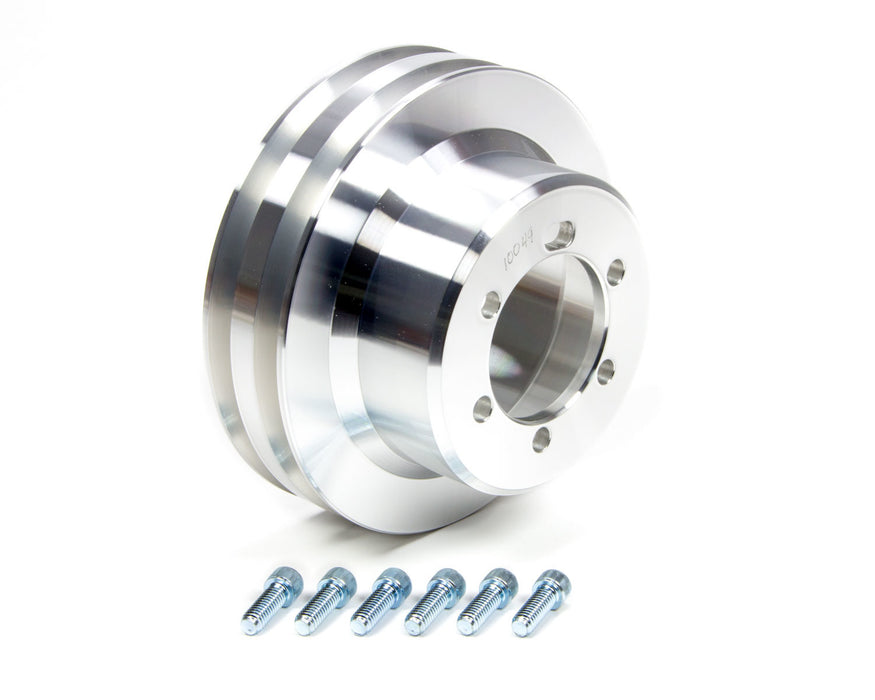 MARCH PERFORMANCE 10049 2 Groove Crank Pulley 6-1/2in