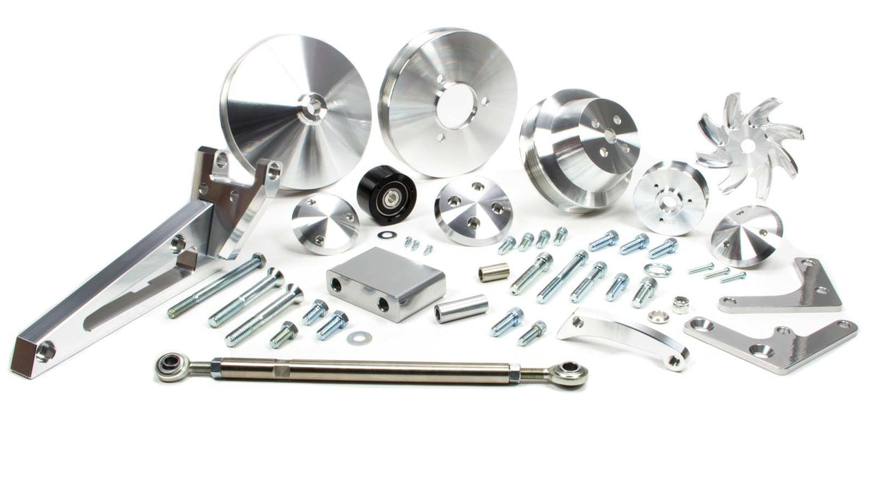 MARCH PERFORMANCE 20580 BBC Outward Mount Serpentine Pulley Kit