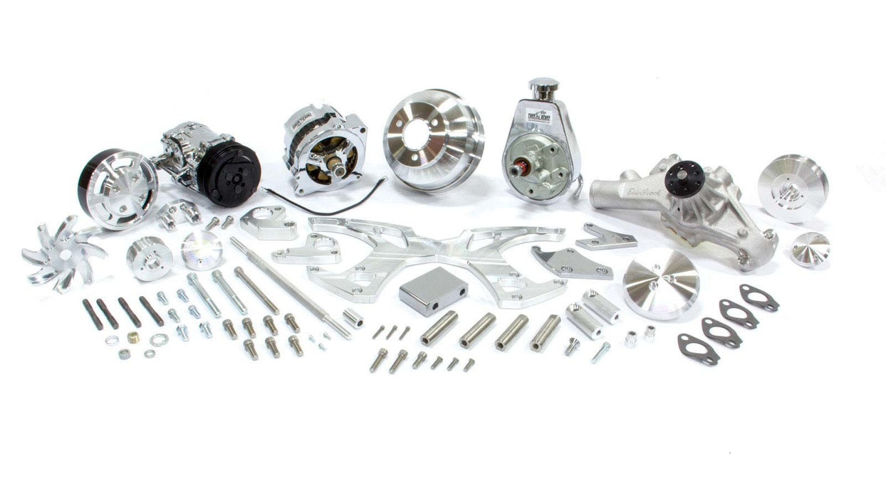 MARCH PERFORMANCE 21255 BBC Style Track Pulley System SWP