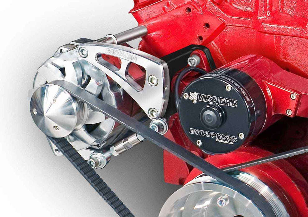 MARCH PERFORMANCE 22025 Chevy SB Electric Water Pump Alt Bracket