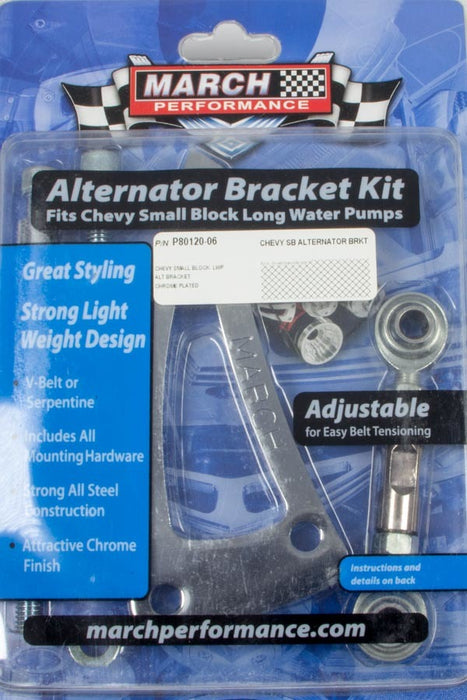 MARCH PERFORMANCE P80120-06 Alternator Bracket SBC LWP