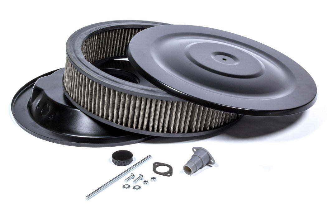 MR. GASKET 1412G Easy Flow Air Cleaner 14 x 3 Flat Black