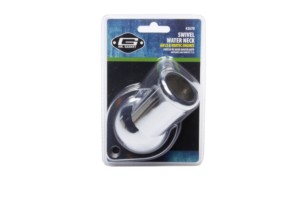 MR. GASKET 2670 Water Neck  GM LS Swivel Style 97-Up