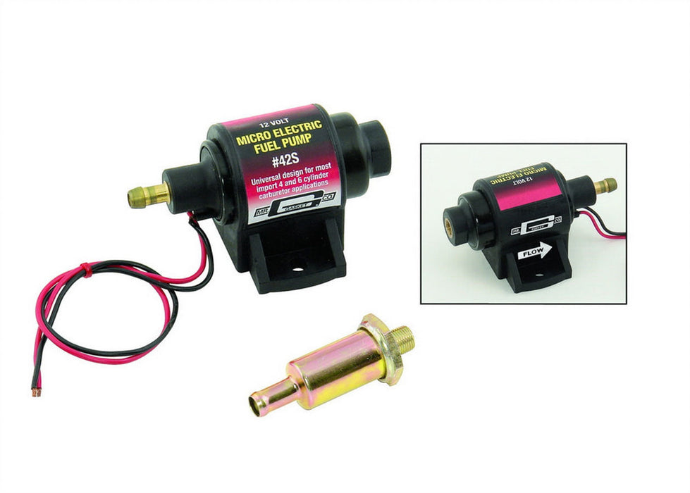 MR. GASKET 42S Universal Electric Fuel Pump 2-3.5psi 28gph