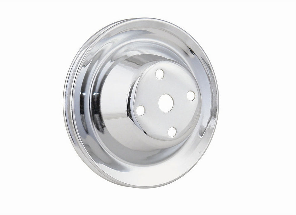 MR. GASKET 4974 Chrome Water Pump Pulley Single Groove