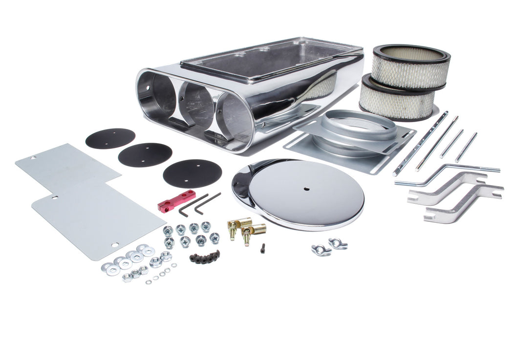 MR. GASKET 6650G Street Scoop Dual 4-BBL Carbs