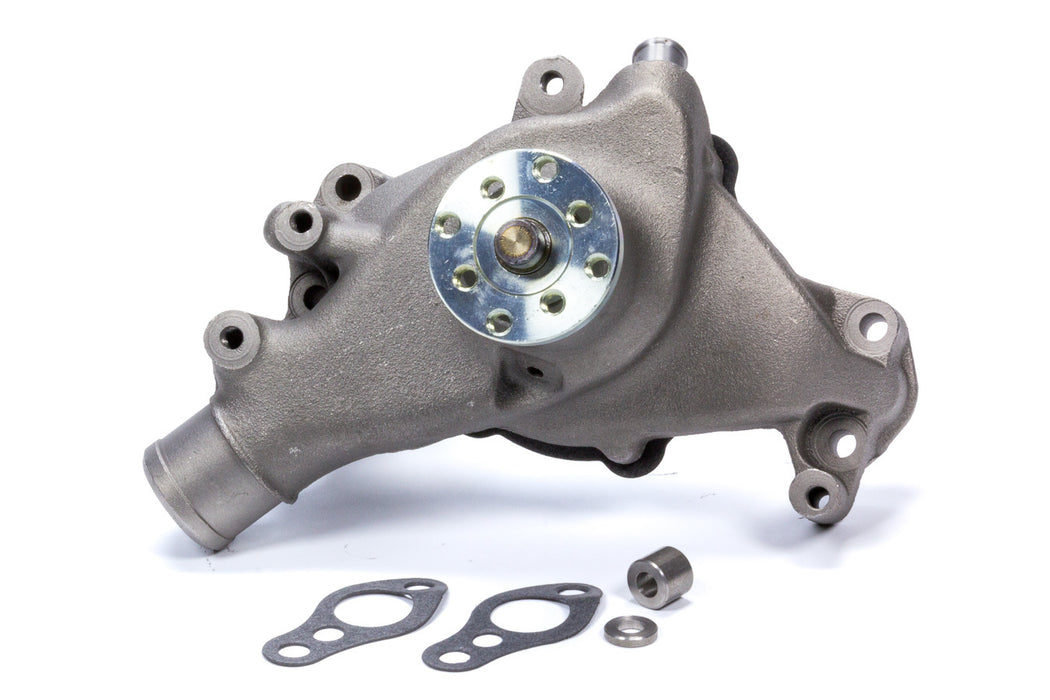 MR. GASKET 7012NG SBC Long Water Pump Iron w/Natural Finish