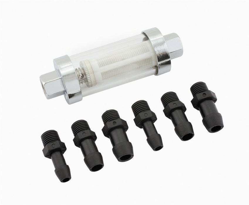 MR. GASKET 9706 Clear View Universal Fuel Filter