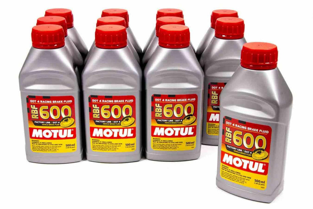 MOTUL USA 100949-12 RBF Brake Fluid 600 Degr ee case/12-1/2 Liter