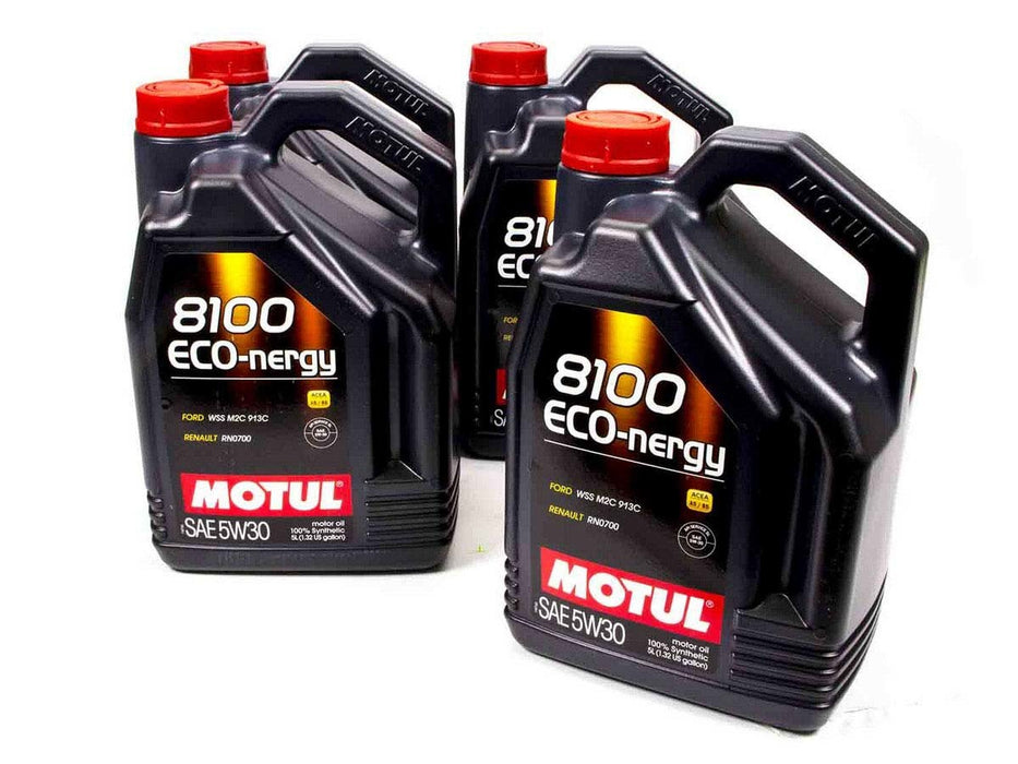 MOTUL USA 102898-4 8100 Eco-Nergy 5w30 Oil Case/4-5 Liters