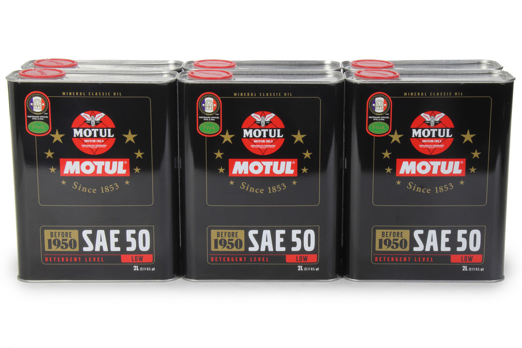 MOTUL USA 104510-10 Classic Oil SAE 50 Case 10 x 2 Liter