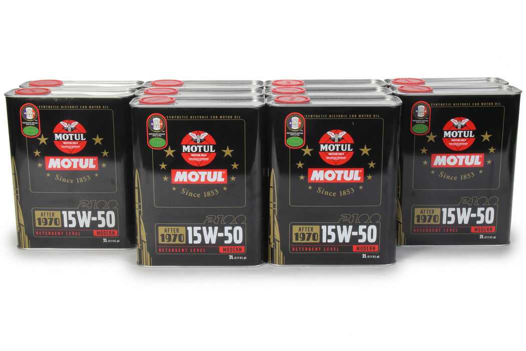 MOTUL USA 104512-10 2100 Classic Oil 15w50 Case 10 x 2 Liter