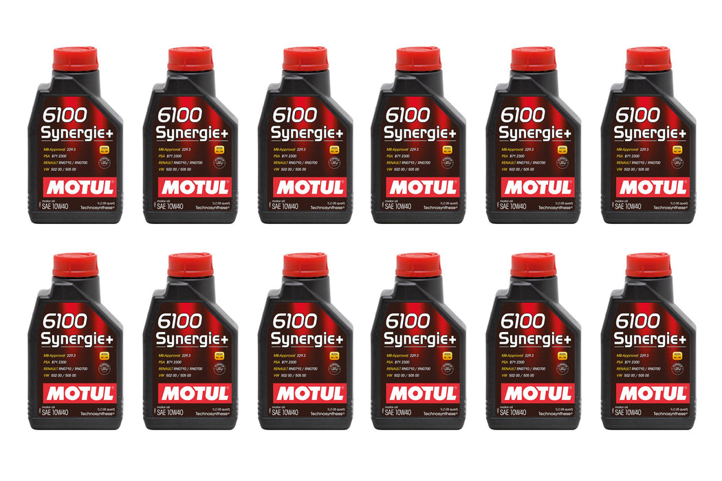 MOTUL USA 108646-12 6100 Synergie 10w40 Oil Case/12-Liter