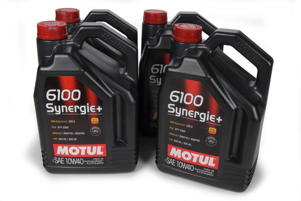 MOTUL USA 108647-4 6100 Synergie 10w40 Oil Case 4 x 5 Liters