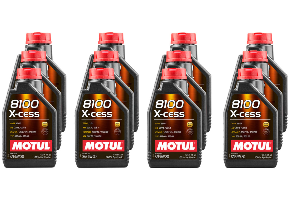 MOTUL USA 108944-12 8100 X-Cess 5w30 Oil Case 12 x 1 Liter