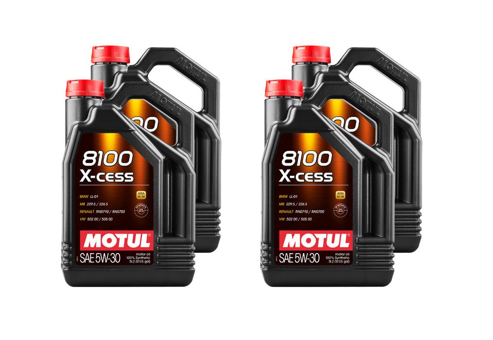 MOTUL USA 108946-4 8100 X-Cess 5w30 Oil Case 4 x 5 Liter