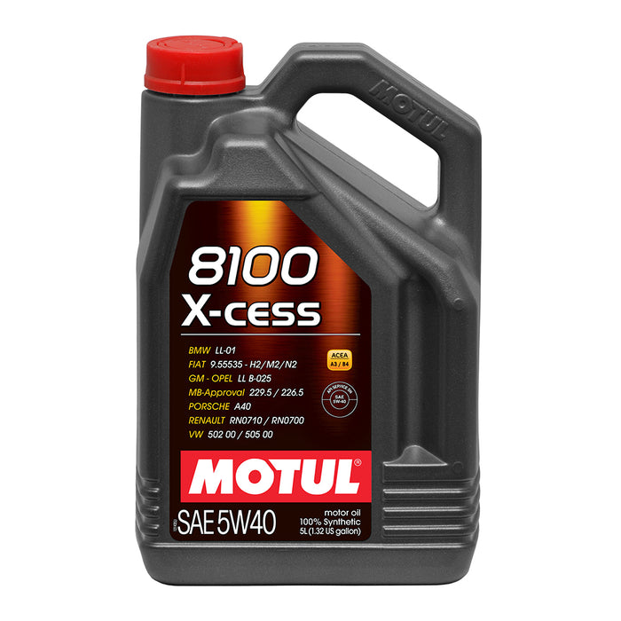 MOTUL USA 109776 8100 X-Cess 5w40 Oil 5 Liter Bottle