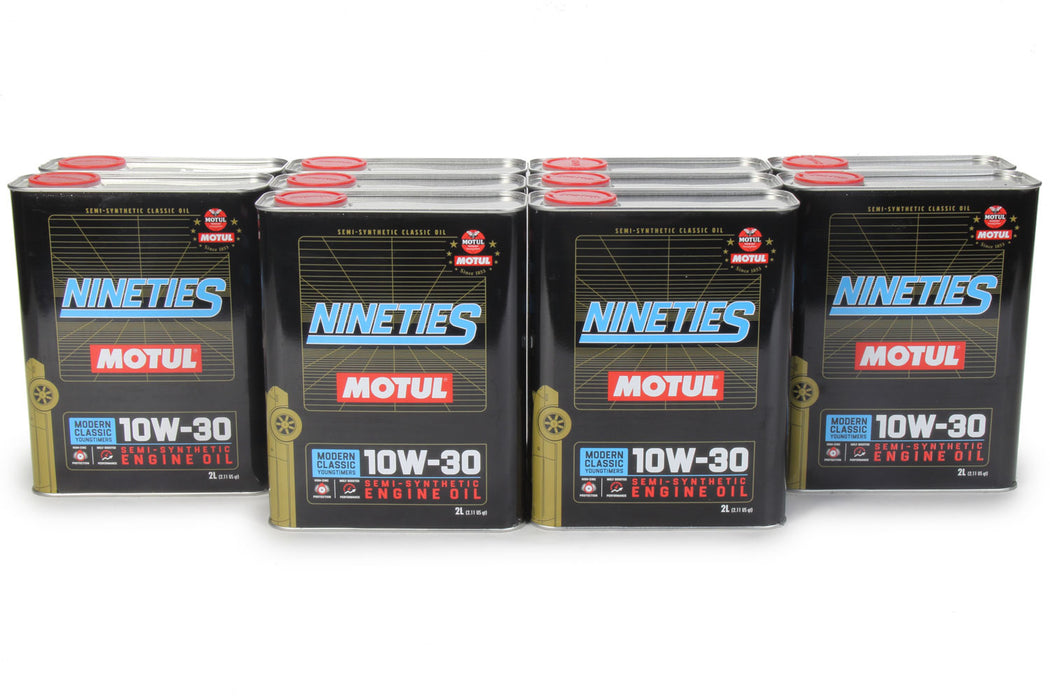 MOTUL USA 110620-10 Classic Nineties Oil 10w 30 Case 10 x 2 Liter