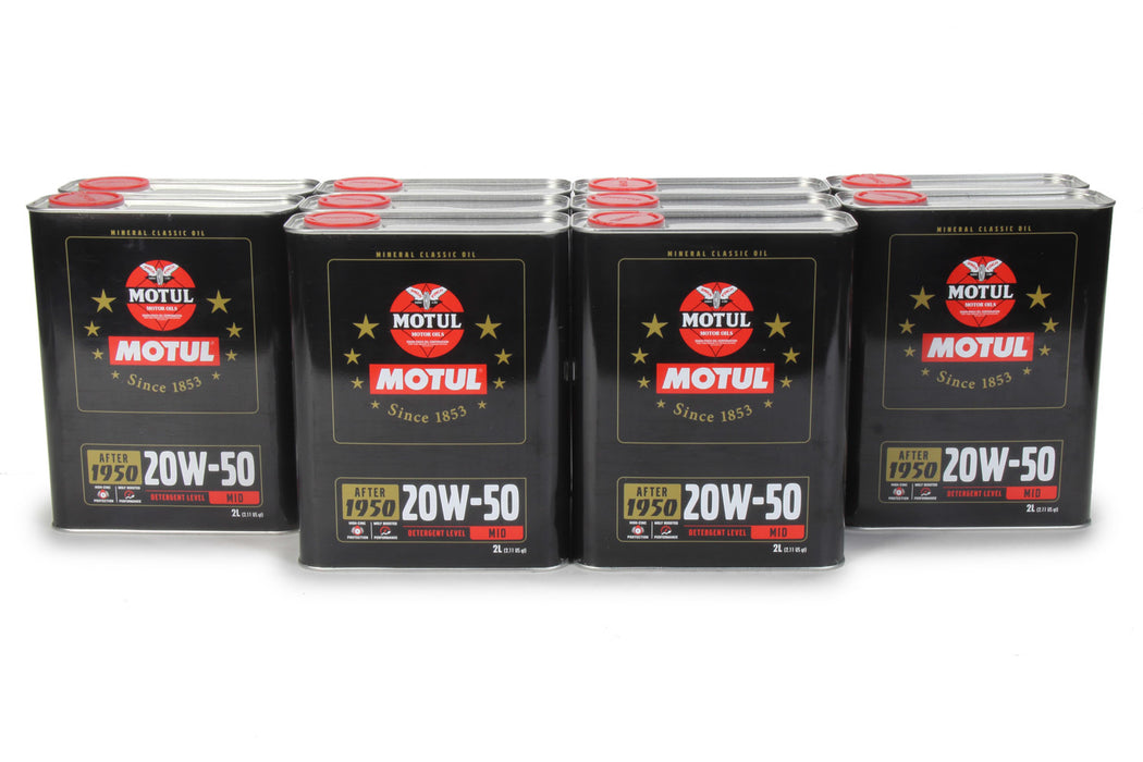 MOTUL USA 110621-10 Classic Performance Oil 20w50 Case 10 x 2 Liter