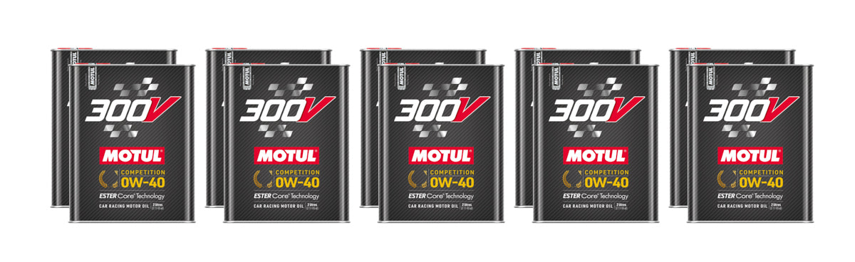 MOTUL USA 110857-10 300V Competition Oil 0w40 Case 10 x 2 Liter