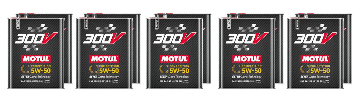 MOTUL USA 110859-10 300V Competition Oil 5w50 Case 10 x 2 Liter