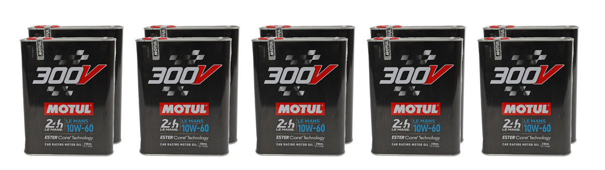 MOTUL USA 110864-10 300V LE Mans Oil 10w60 Case 10 x 2 Liter