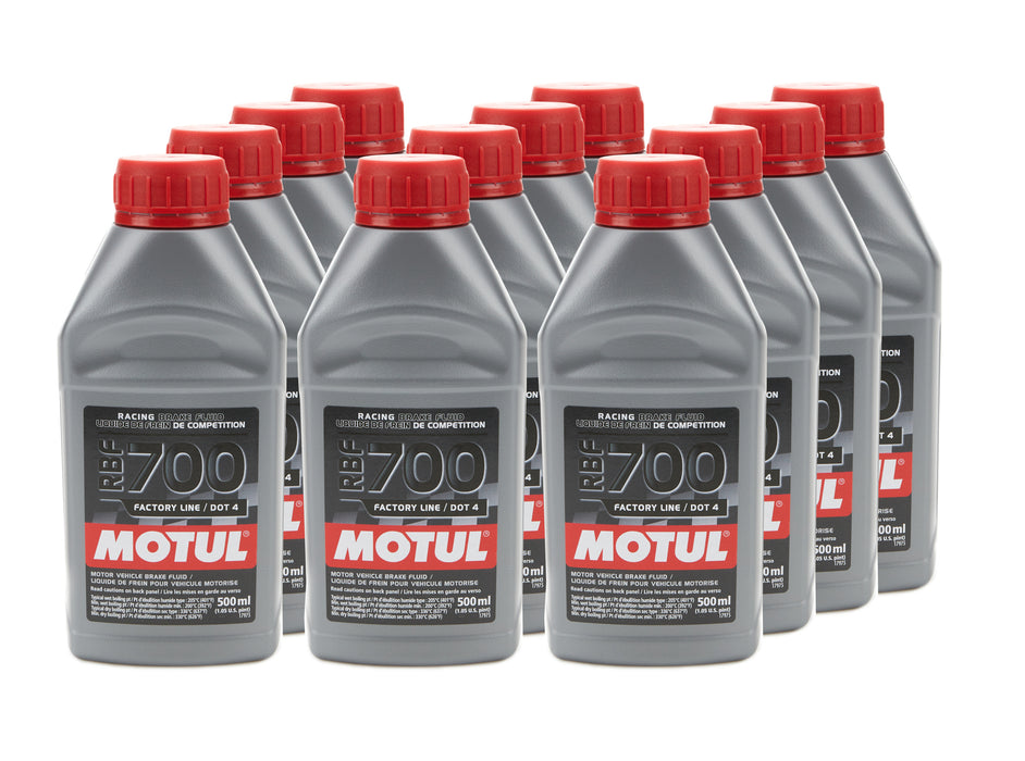 MOTUL USA 111257-12 RBF 700 Brake Fluid Case 12 x 500ml Bottles