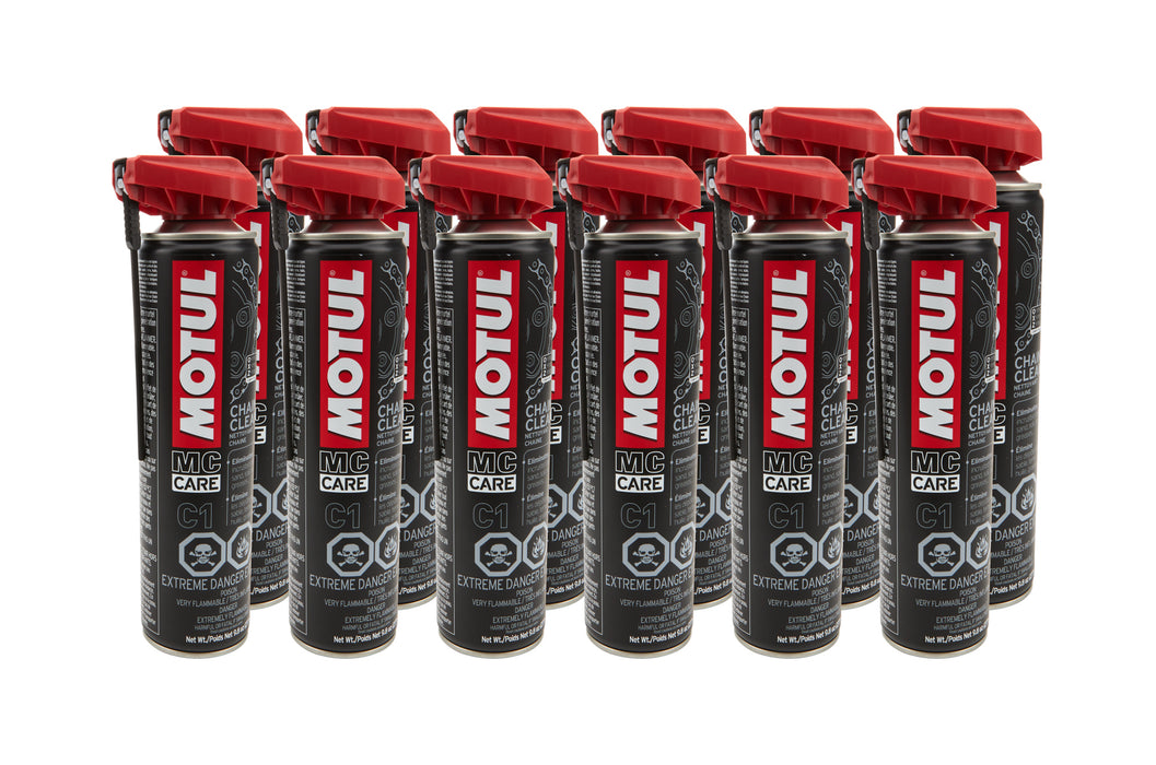 MOTUL USA 111818-12 C1 Chain Clean Case 12 x 400L Bottles