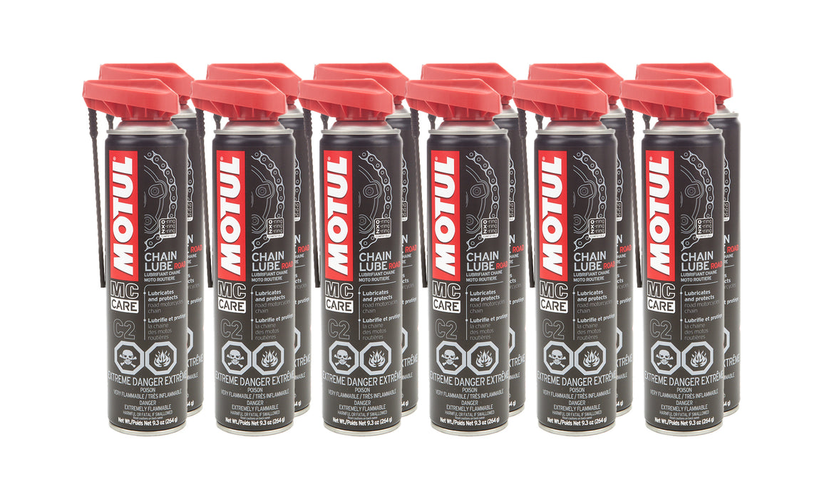 MOTUL USA 111819-12 C2 Chain Lube Road Case 12 x 400L Bottles