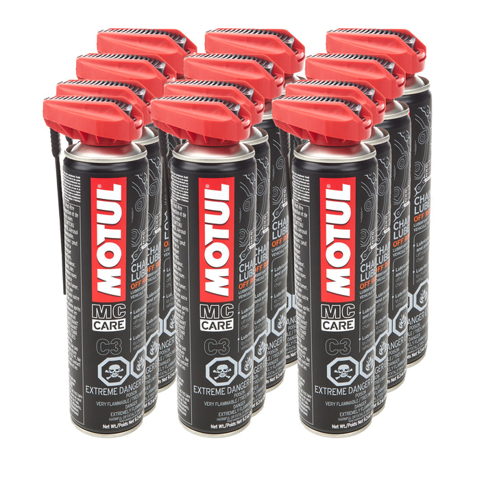 MOTUL USA 111820-12 C3 Chain Lube Case 12 x 9.3 Ounces