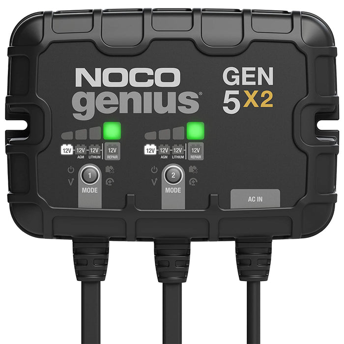 NOCO GEN5X2 Battery Charger 2-Bank 10 Amp Onboard