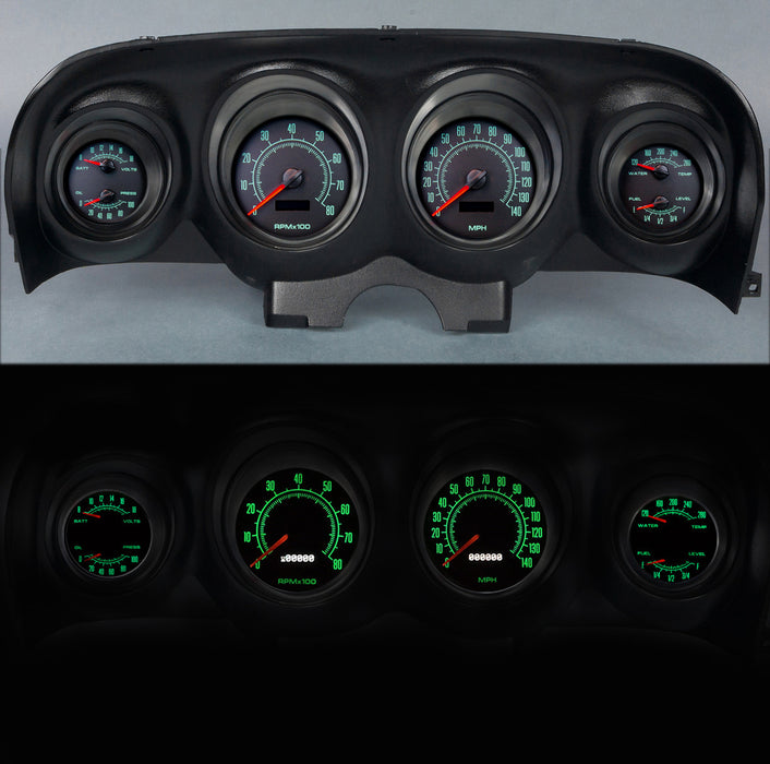NEW VINTAGE USA 69790-05 Gauge Kit Mustang 69-70 69 Series 4-3/8in