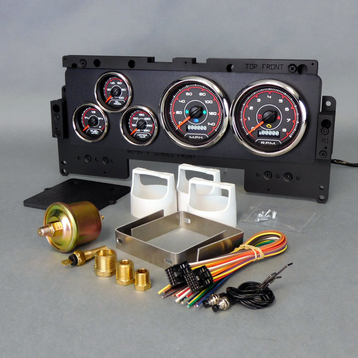 NEW VINTAGE USA 92001-01 Gauge Kit Ford Truck 92-96 F/S CFR Red