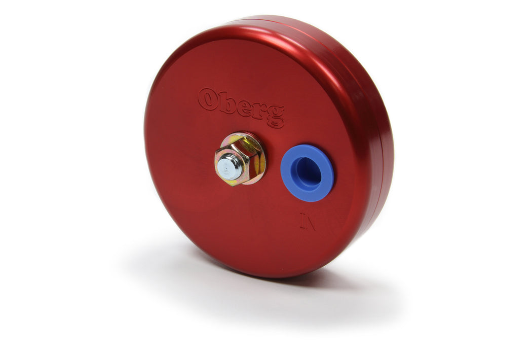 OBERG FILTERS 4028U-RD UFO Billet Fuel Filter - 4in 28-Micron Red