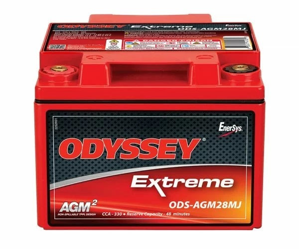 ODYSSEY BATTERY ODS-AGM28MJ Battery 330CCA/480CA M6 Female Terminal