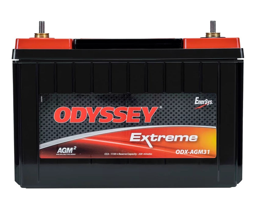 ODYSSEY BATTERY ODX-AGM31 Battery 1150CCA/1370CA 3/8 Stud Terminal